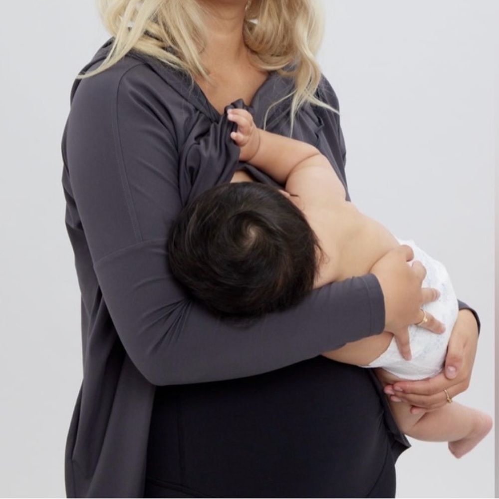 Ingrid & Isabel Maternity Active Wrap Hooded Sweatshirt - Picture 7 of 12